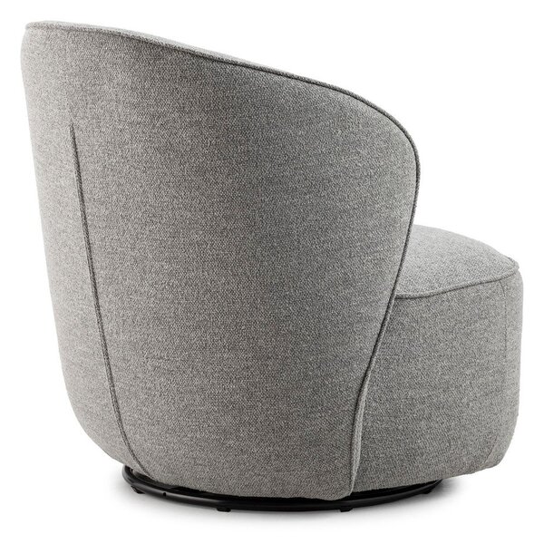 Poltrona grigio chiaro girevole Edna – MOME