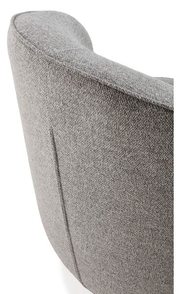 Poltrona grigio chiaro girevole Edna – MOME