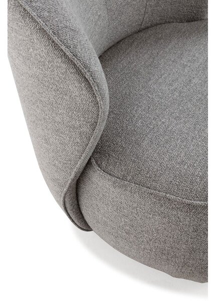 Poltrona grigio chiaro girevole Edna – MOME