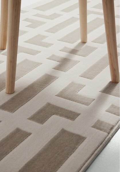 Passatoia grigia/color crema 80x240 cm Perles Onyx – Elle Decoration