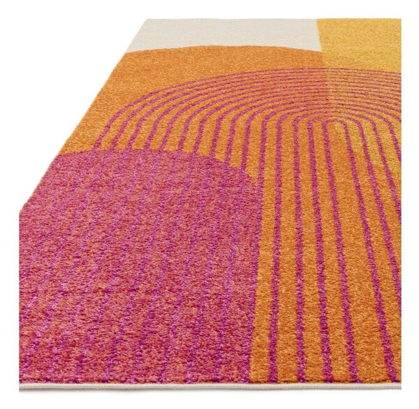 Tappeto giallo/arancione 120x170 cm Muse Orange Retro – Asiatic Carpets