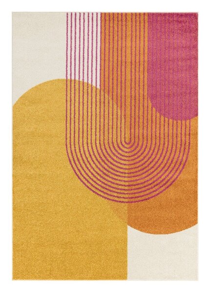 Tappeto giallo/arancione 120x170 cm Muse Orange Retro – Asiatic Carpets