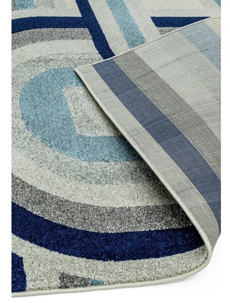 Tappeto blu polveroso 80x150 cm Nova Retro Blue – Asiatic Carpets