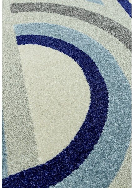 Tappeto blu polveroso 80x150 cm Nova Retro Blue – Asiatic Carpets
