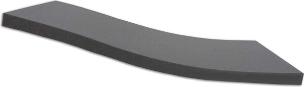 Dibapur ® BLACK: (80x200x7 cm) Materasso ortopedico in schiuma a freddo / schiuma acustica - H2 - Senza rivestimento - Germania