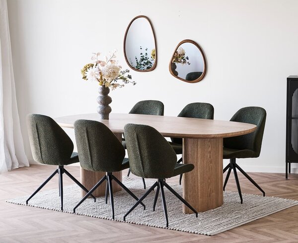 Tavolo da pranzo con effetto frassino 110x210 cm Serra – House Nordic
