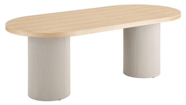 Tavolo da pranzo con piano effetto frassino 100x220 cm Solva – House Nordic