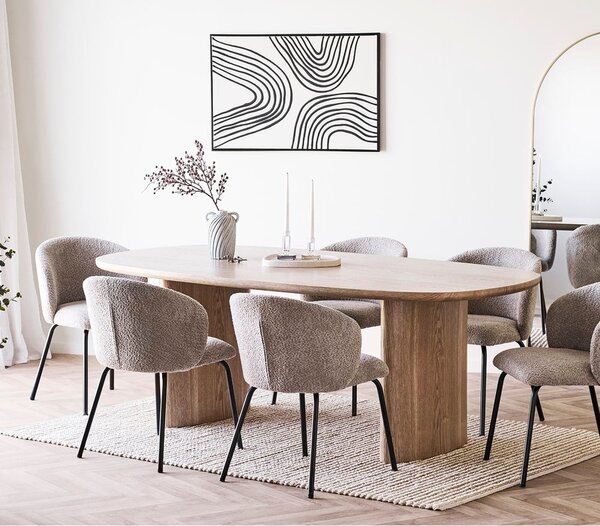 Tavolo da pranzo con effetto frassino 110x210 cm Serra – House Nordic
