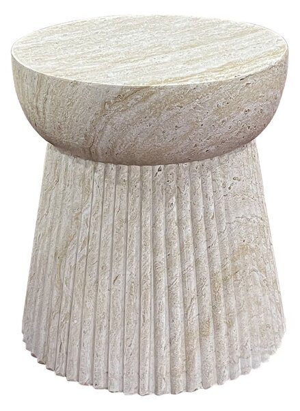 Tavolino da giardino rotondo in pietra ø 37 cm Bonn – House Nordic