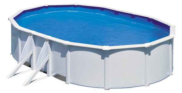 Piscina in acciaio Ovale 610x375x120 h con depuratore a sabbia serie Fidji GRE KIT610ECO