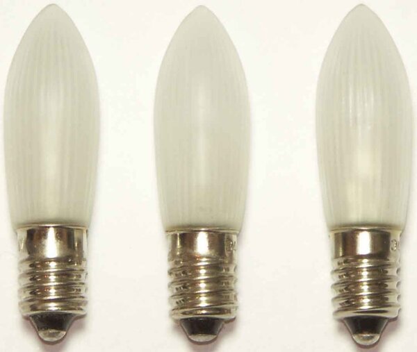 Hellum sostituzione candela ondulata LED opaco 12V 3pcs; 912234
