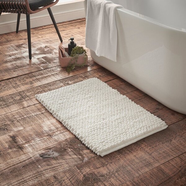 Tappetino per il bagno bianco 50x80 cm Aspen Bobble – Bianca
