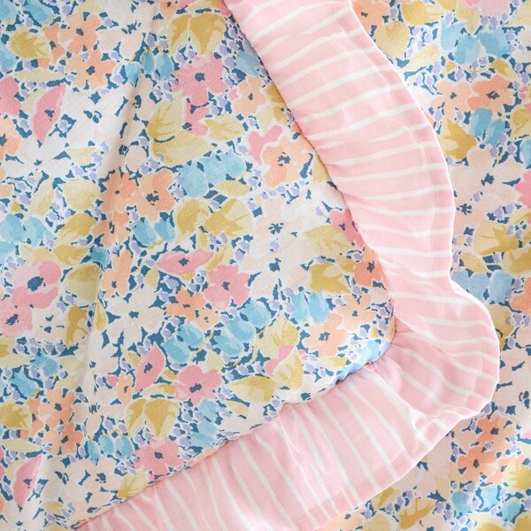 Copriletto rosa con rivestimento trapuntato 220x230 cm Darcy Floral – Catherine Lansfield