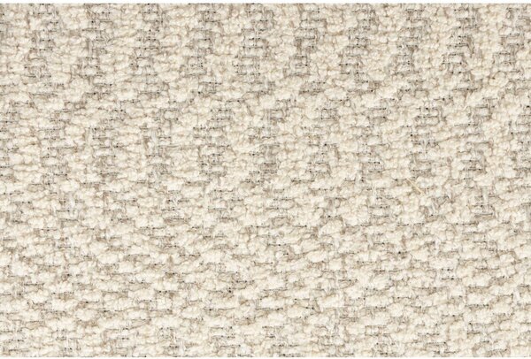Poltrona color crema girevole con rivestimento in bouclé Seina – Dutchbone