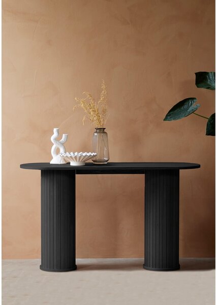 Tavolo consolle nero 40x130 cm Nola – Unique Furniture