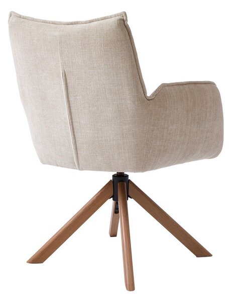 Set di sedie da pranzo color crema in imbottito 2 pz Marilla – Unique Furniture
