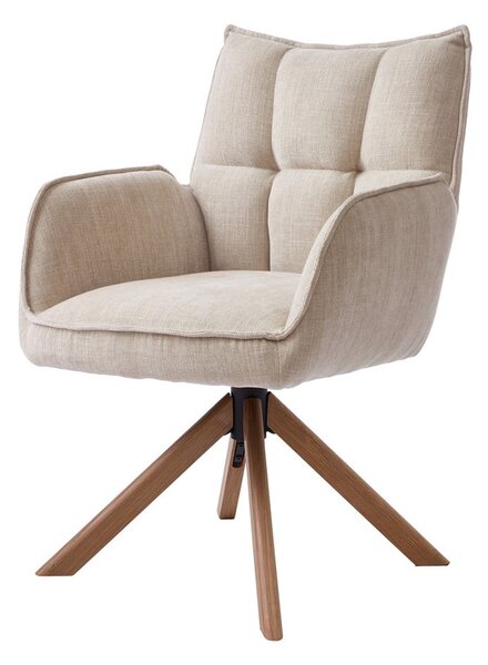 Set di sedie da pranzo color crema in imbottito 2 pz Marilla – Unique Furniture