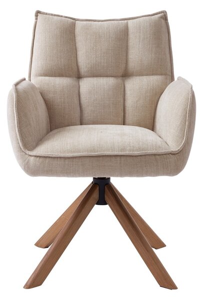 Set di sedie da pranzo color crema in imbottito 2 pz Marilla – Unique Furniture