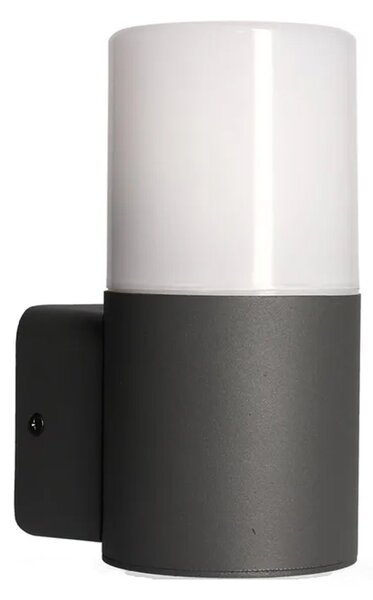 Applique Esterno Moderna Aiden Alluminio Nero Bianco 1 Luce E27 Ip44