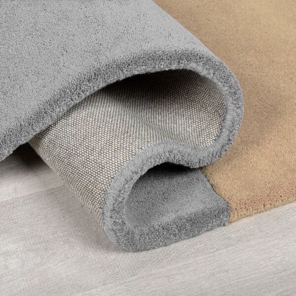 Tappeto nero e grigio in lana tessuto a mano 120x180 cm Lozenge Monochrome – Flair Rugs