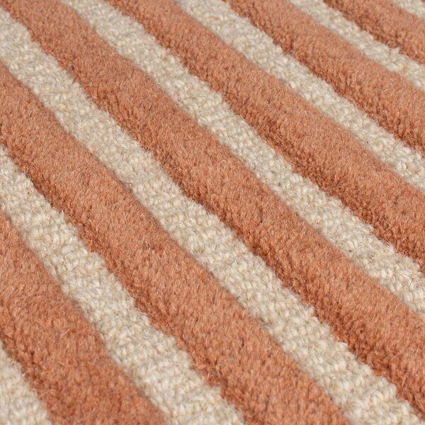 Tappeto color terracotta in lana tessuto a mano 150x240 cm Lozenge Terracotta – Flair Rugs