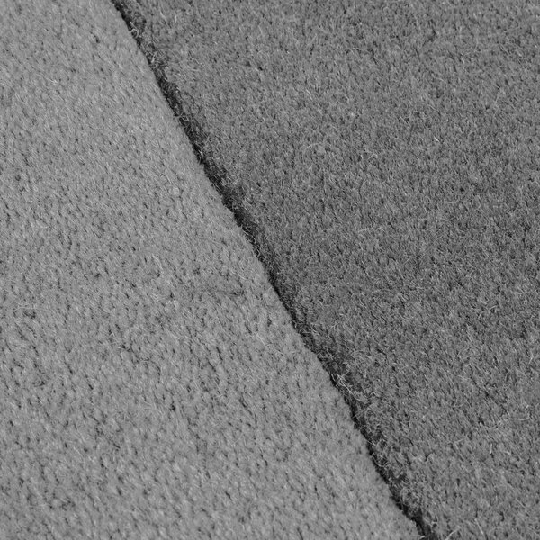Tappeto nero e grigio in lana tessuto a mano 120x180 cm Lozenge Monochrome – Flair Rugs
