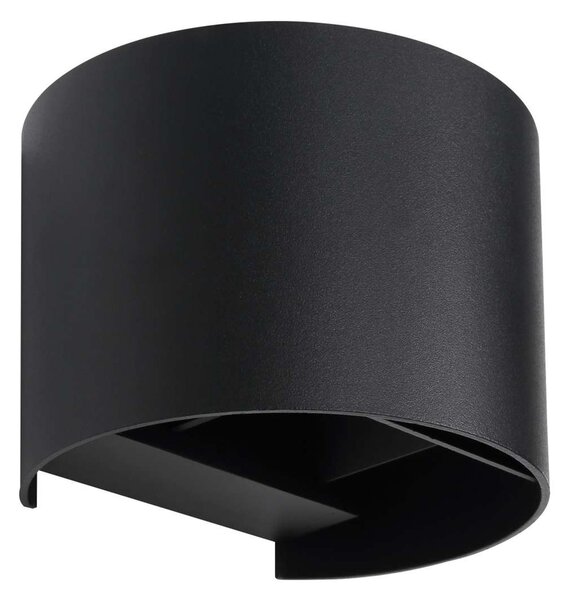 Applique Esterno Moderna Finn Alluminio Nero 1 Luce G9 Ip54