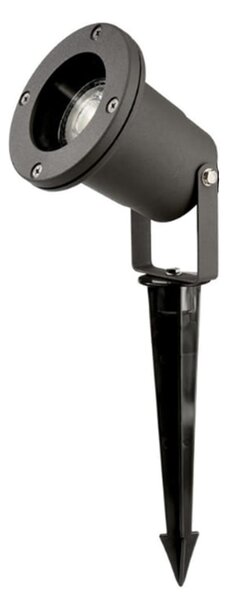 Faro Esterno Moderno Caleb Alluminio Nero 1 Luce Gu10 Ip65