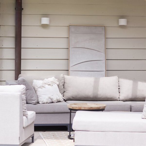 Applique Esterno Moderna Finn Alluminio Bianco 1 Luce G9 Ip54