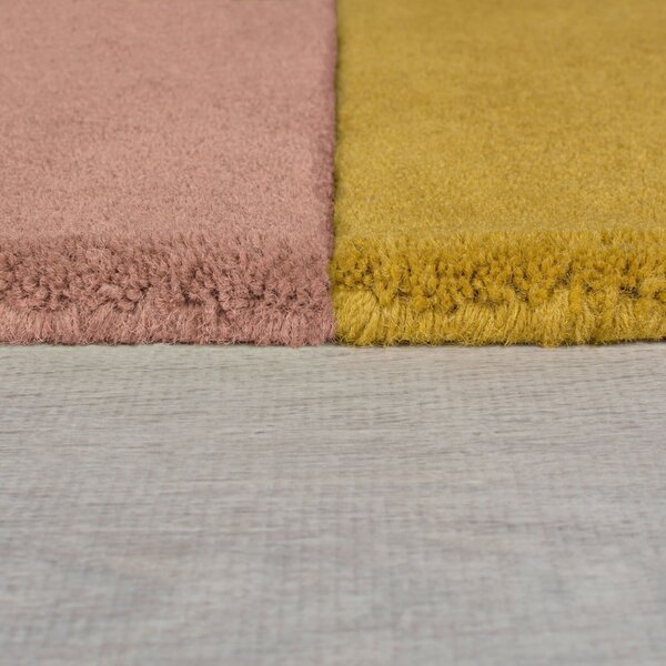 Tappeto blu in lana tessuto a mano 120x180 cm Lozenge Bright Multi – Flair Rugs