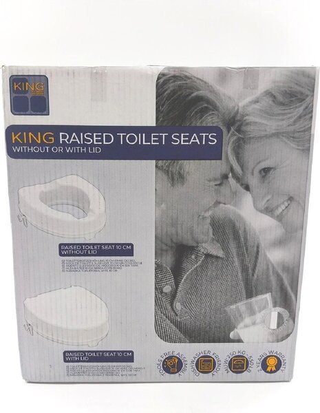 Identities rialzo sedile WC adulti 10 cm anziani fisso pratico