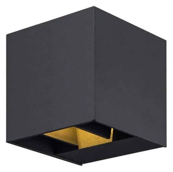 Applique Esterno Moderna Grayson Alluminio Nero 1 Luce G9 Ip54