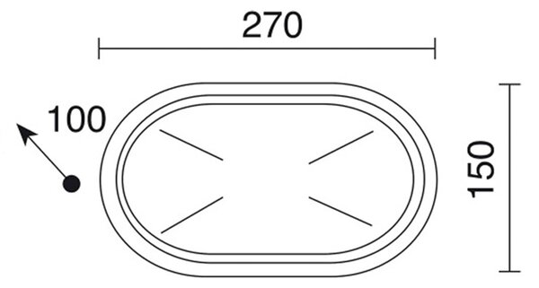 Plafoniera Esterno Contemporanea Owen Pc Bianco 1 Luce E27 Ip44