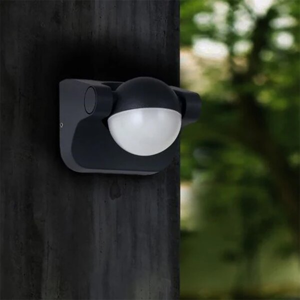 Plafoniera Esterno Moderna Nova Alluminio Antracite Led Integrato 6W 6000K Ip54