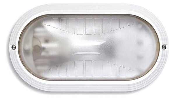Plafoniera Esterno Contemporanea Owen Pc Bianco 1 Luce E27 Ip44