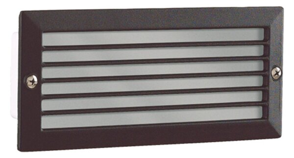 Segnapassi Contemporaneo Peyton Pc Nero Griglia 1 Luce E27 Ip54