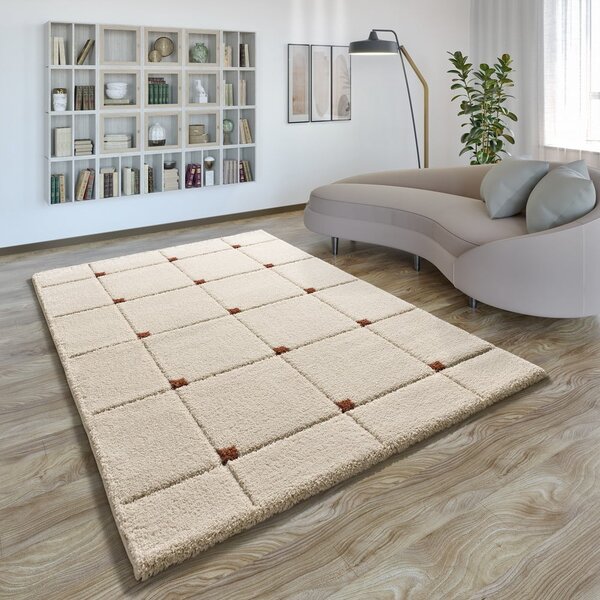 Tappeto color mattone/color crema 80x150 cm Brenda – Universal