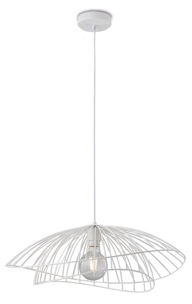 Sospensione Contemporanea Adelaide In Metallo Bianco 1 Luce E27