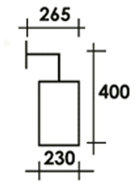 Applique Esterno Sawyer Alluminio Nero Giu' 1 Luce E27 Ip44