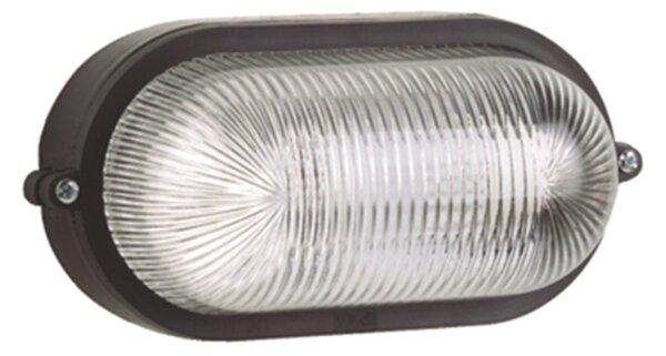Plafoniera Esterno Contemporanea Quinn Pc Nero 1 Luce E27 Ip44