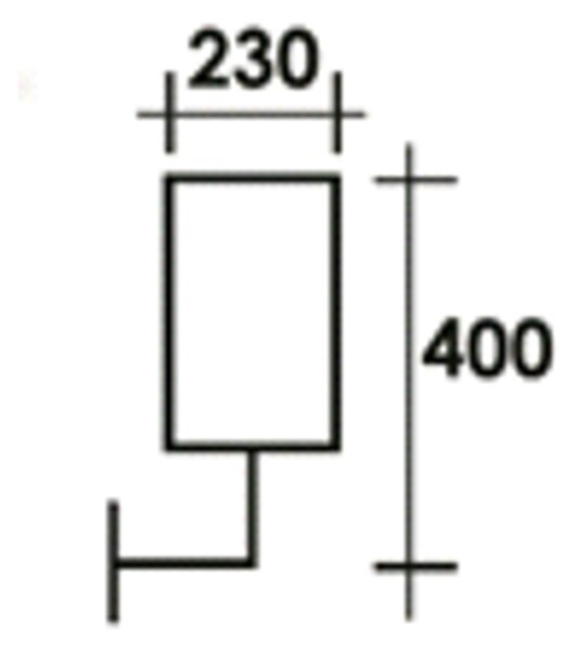 Applique Esterno Sawyer Alluminio Nero Su 1 Luce E27 Ip44