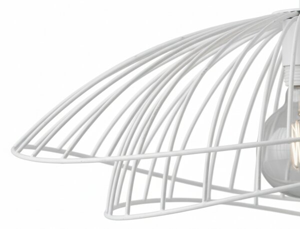 Sospensione Contemporanea Adelaide In Metallo Bianco 1 Luce E27