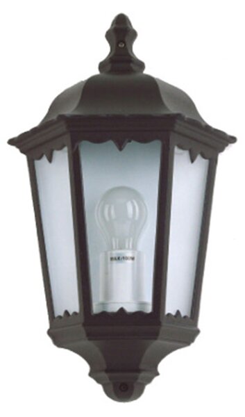 Applique Esterno Sawyer Alluminio Nero 1 Luce E27 Ip44