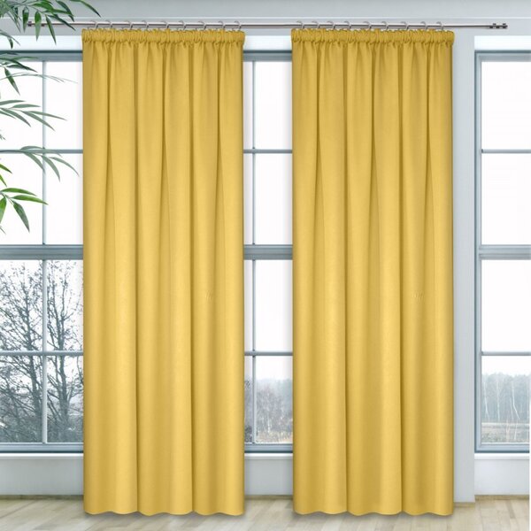 Tenda con nastro Heaven pastello giallo