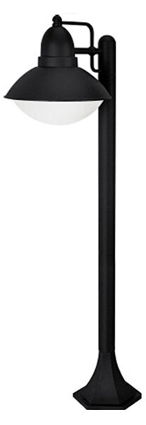 Paletto Esterno Nordico Urban Alluminio Nero Bianco 1 Luce E27 Ip44