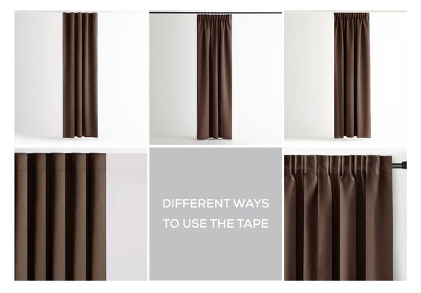 Tenda parzialmente oscurante marrone 140x245 cm Kierra – Restilo