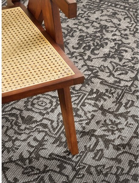 Tappeto da interno/esterno bianco e nero 200x290 cm Duet Kona – NORTHRUGS