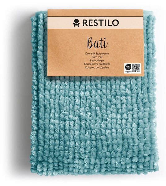 Tappetino per il bagno turchese 50x70 cm Bati – Restilo