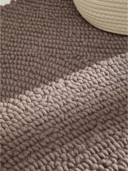 Passatoia grigio tortora in lana tessuta a mano 80x200 cm Calmio – Hanse Home