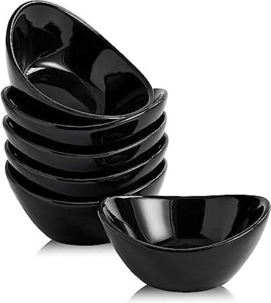 Set per tapas in plastica nera